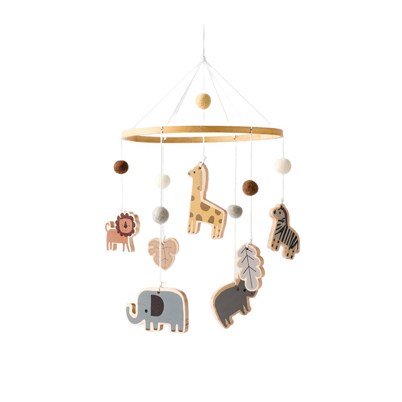 Baby Nursery Neutral - X18A-아기 침대용 모빌 - 정글 동물