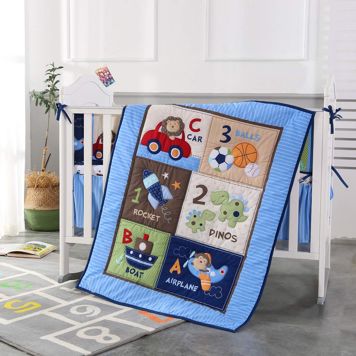 Baby Nursery Bedding Sets - 유아용 침대 침구 세트, 통기성 유아