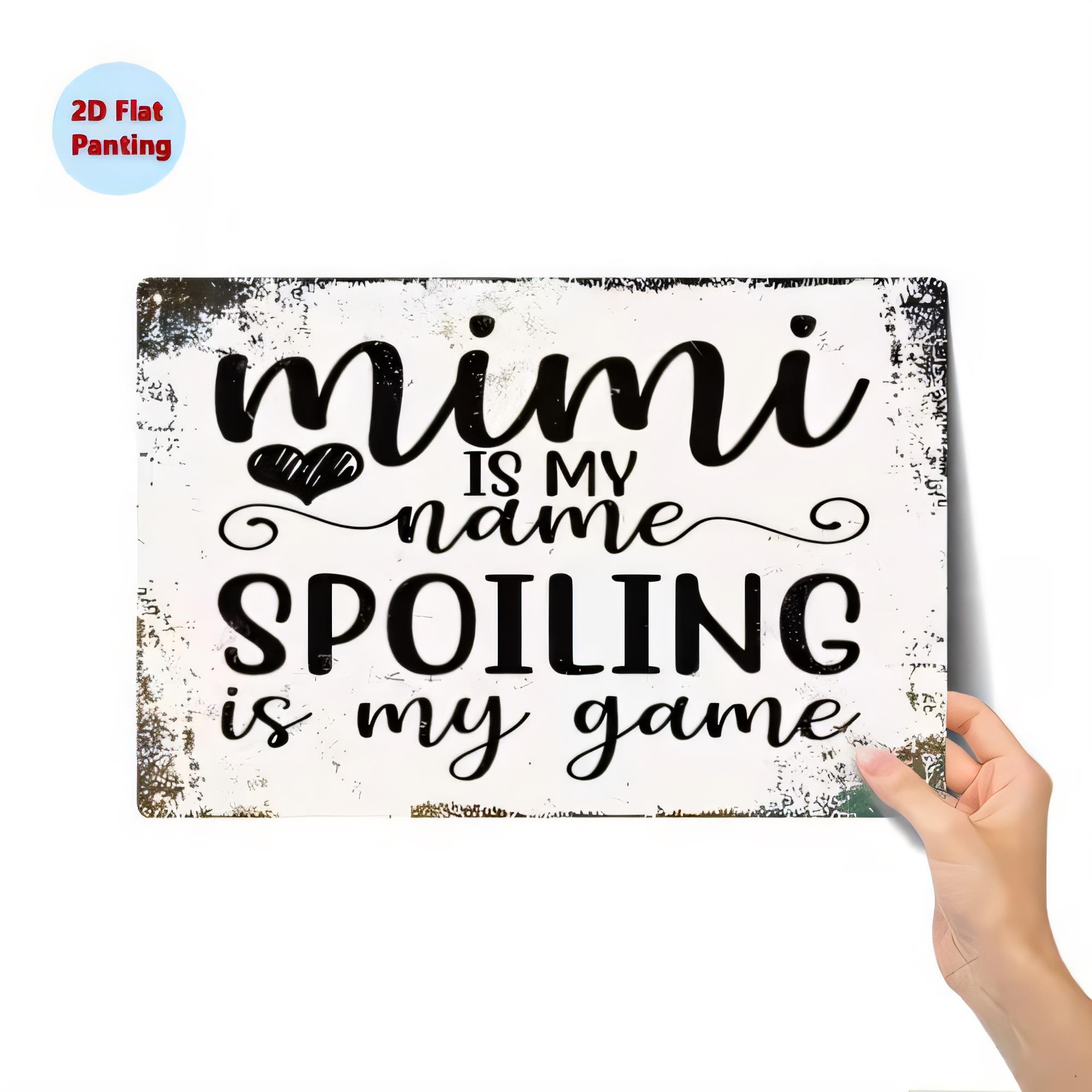 틴 사인 MIMI IS NAME 스포일링은 내 게임이다 - Baby Nursery Vintage Decor 리뷰 및 가격