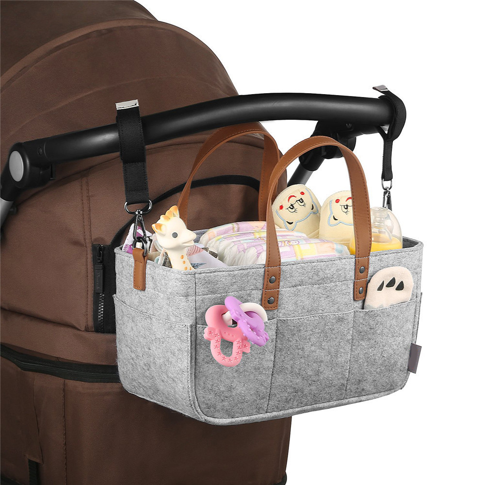 자동차 아기 펠트 보관 보육 정리함 바구니, 손잡이가  - Diaper Caddy Organizer 리뷰 및 가격