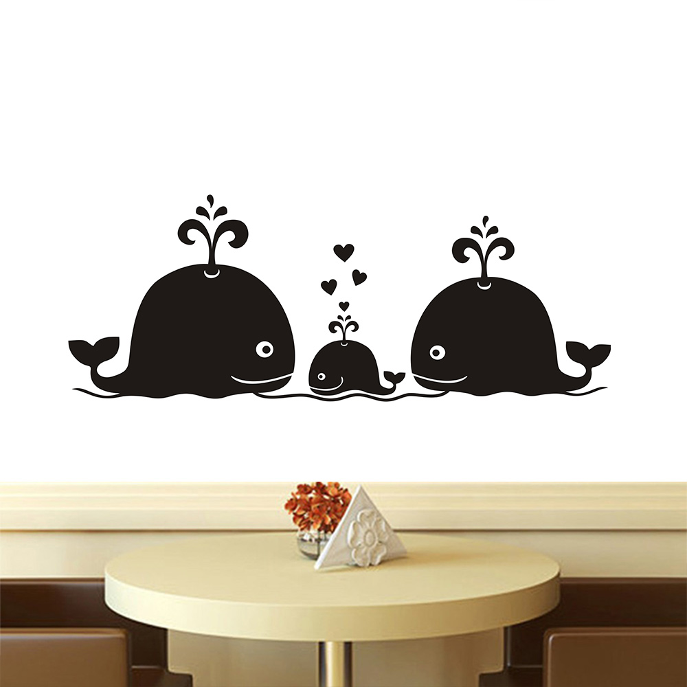 새로운 귀여운 고래 하트 가족 벽 데칼 아기 보육 장식 - Baby Nursery Vintage Decor 리뷰 및 가격