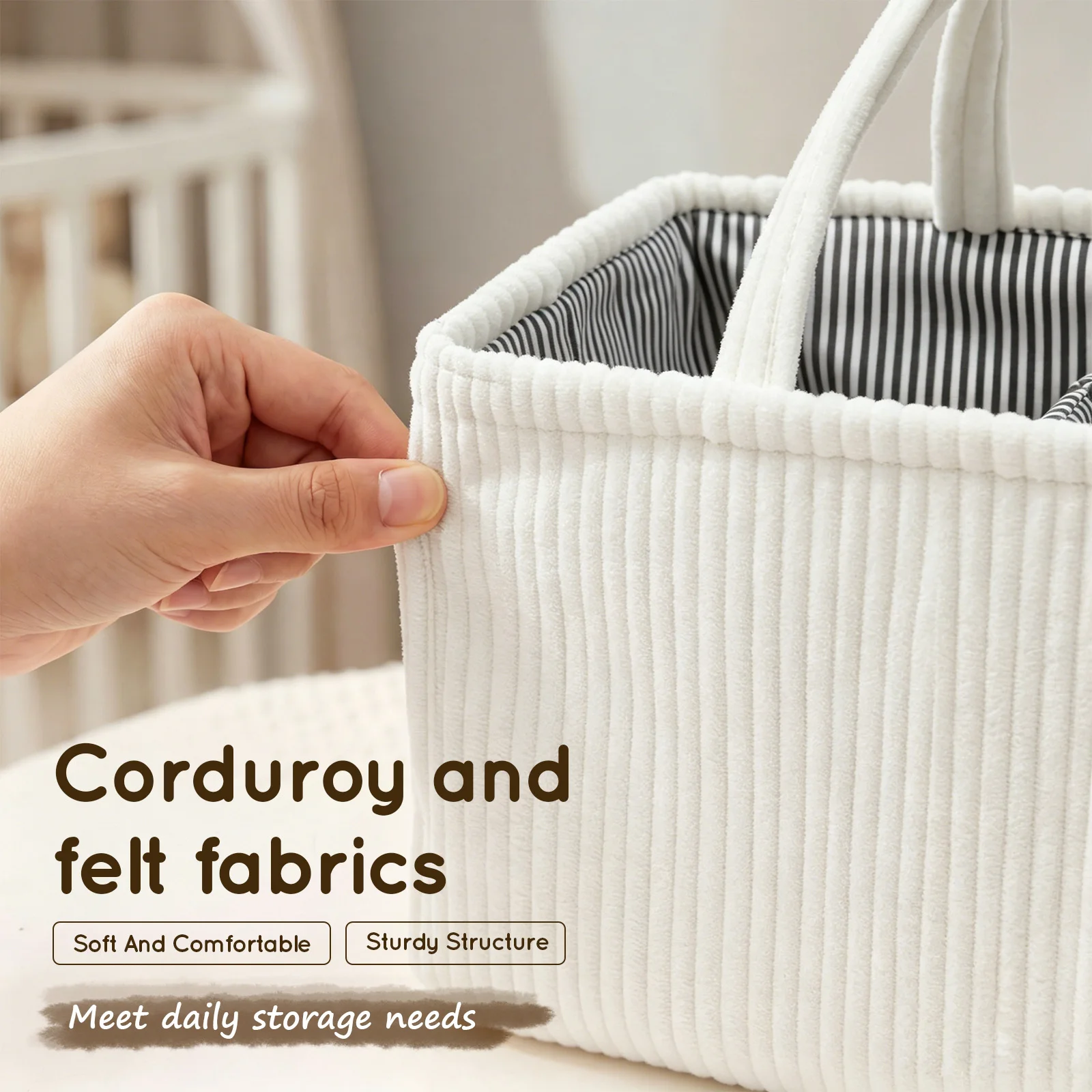 아기 기저귀 정리함 접이식 기저귀 교환 보관함 손잡이가 - Diaper Caddy Organizer 리뷰 및 가격