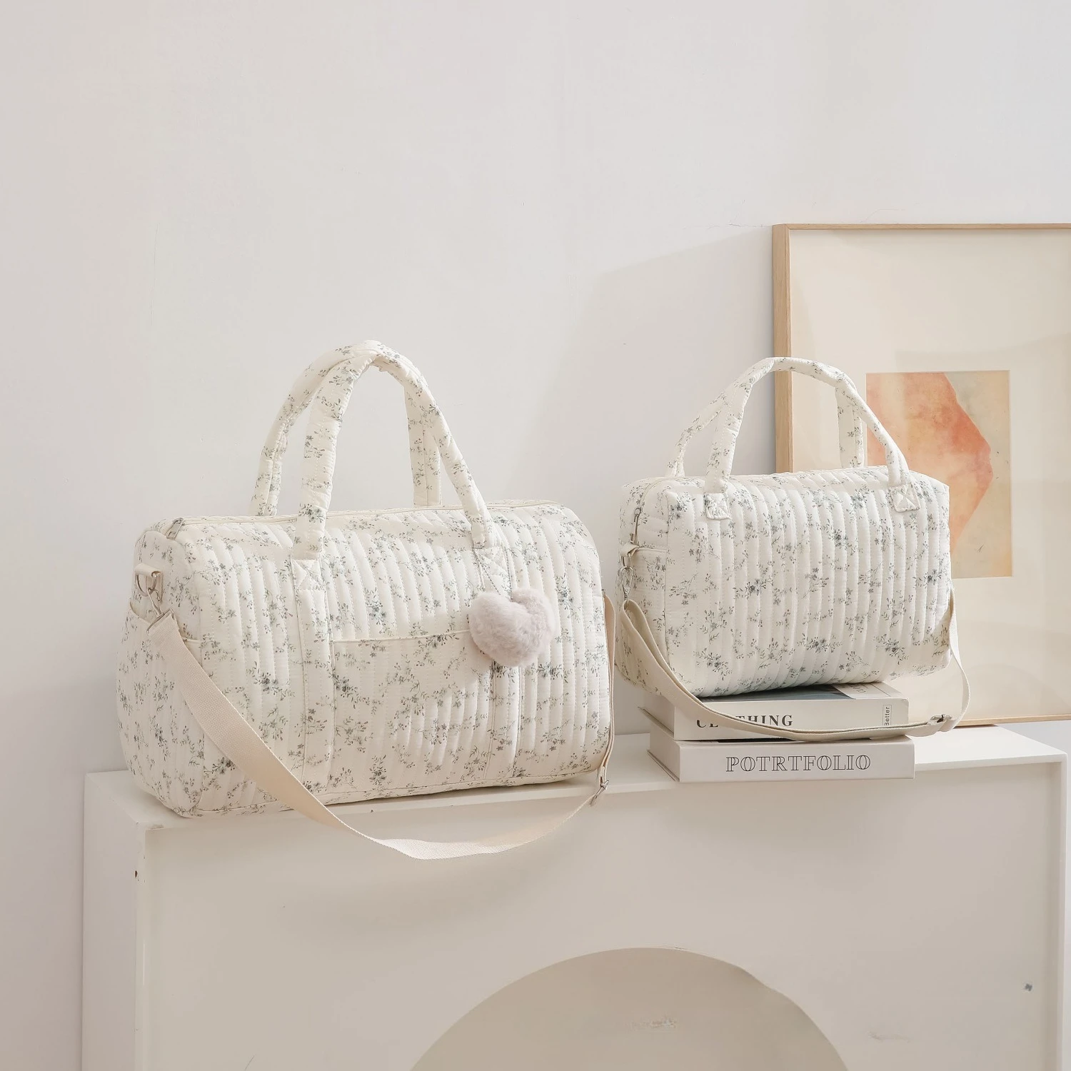 자수 꽃무늬 엄마 가방 대용량 기저귀 가방 출산 여행  - Diaper Caddy Organizer 리뷰 및 가격