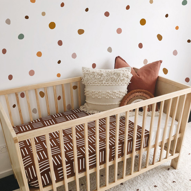 Boho 보육 폴카 도트 크리 에이 티브 벽 스티커 어 - Baby Nursery Vintage Decor 리뷰 및 가격