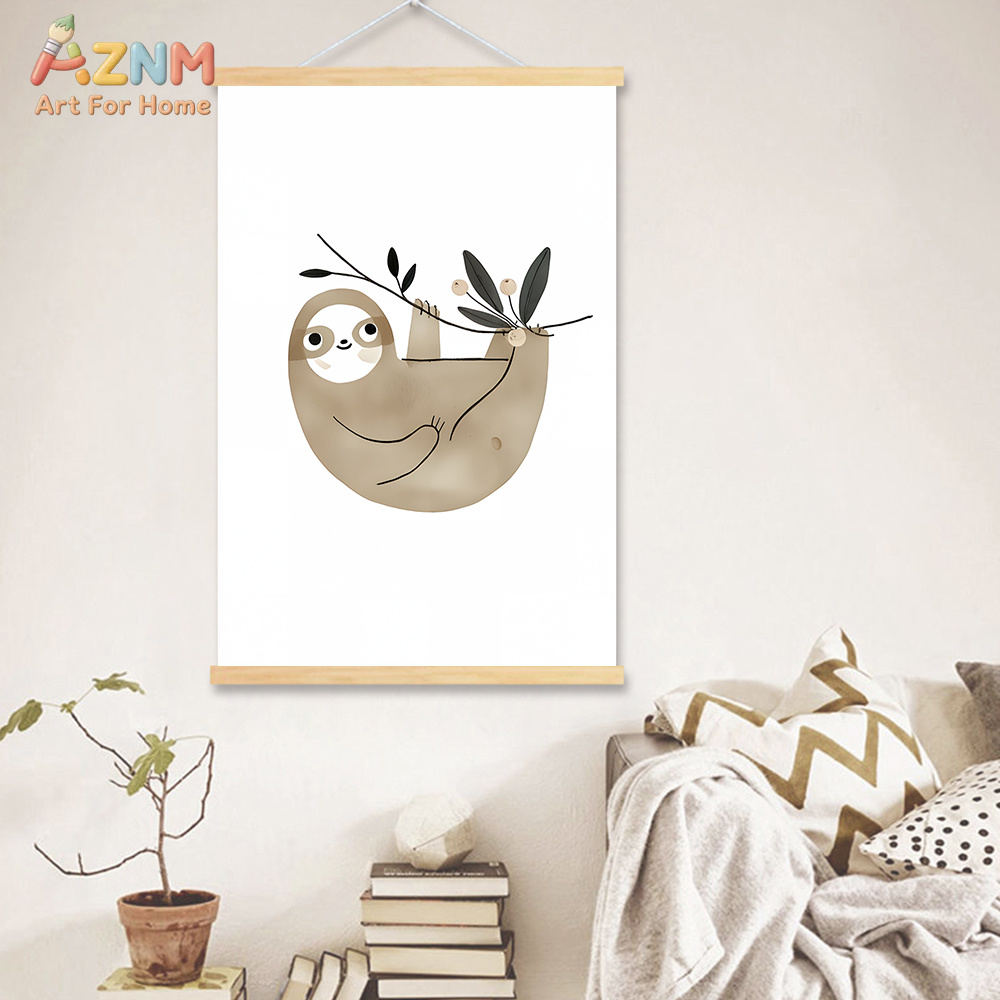 AZNM 중립 보헤미안 사파리 동물 캔버스 벽 예술 기 - Baby Nursery Neutral 리뷰 및 가격