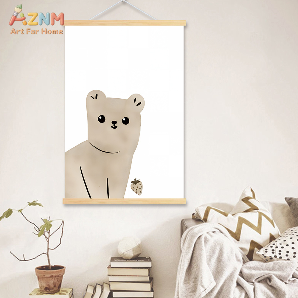 AZNM 중립 보헤미안 사파리 동물 캔버스 벽 예술 기 - Baby Nursery Neutral 리뷰 및 가격