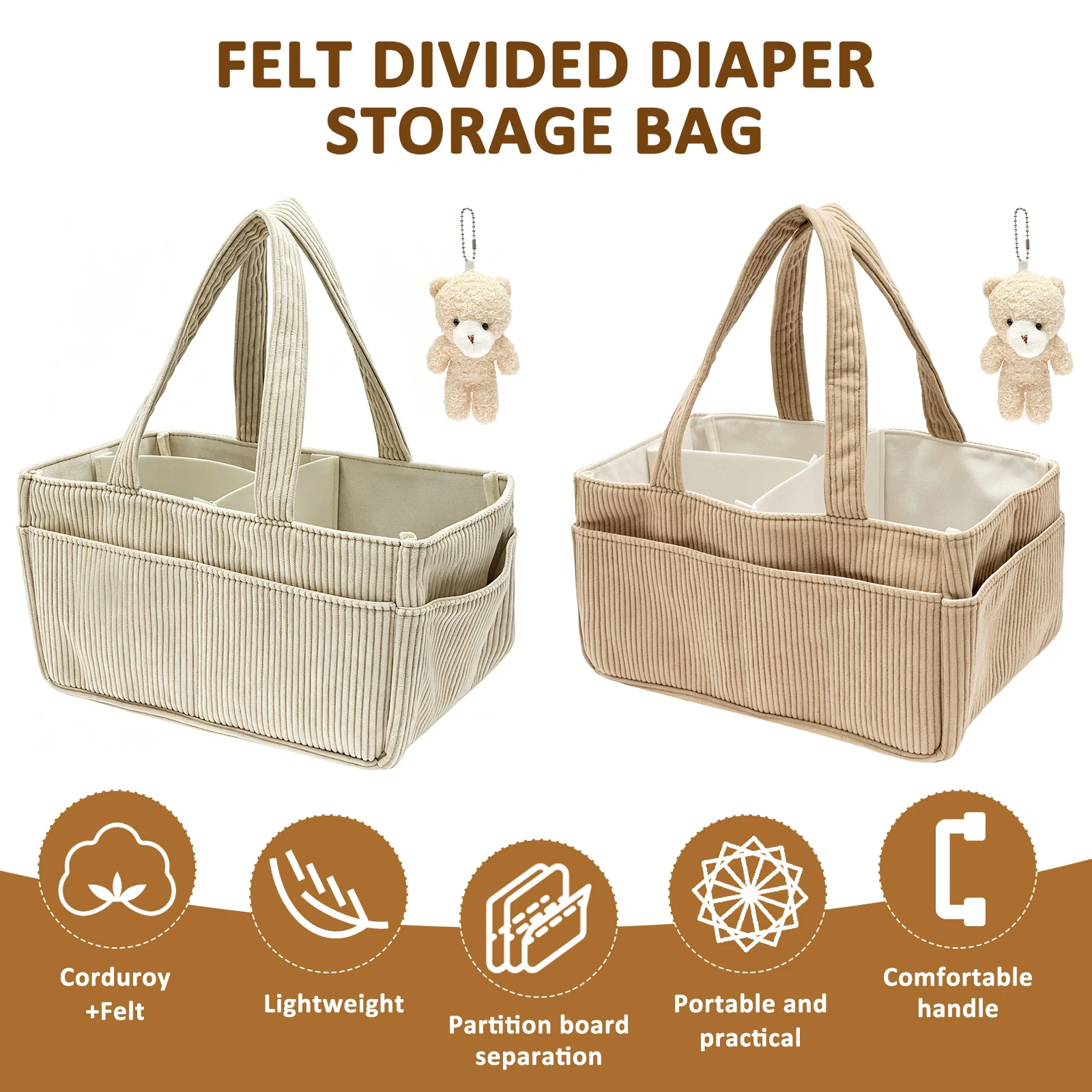 휴대용 여행용 엄마 가방, 접이식 아기 기저귀 정리함, - Diaper Caddy Organizer 리뷰 및 가격