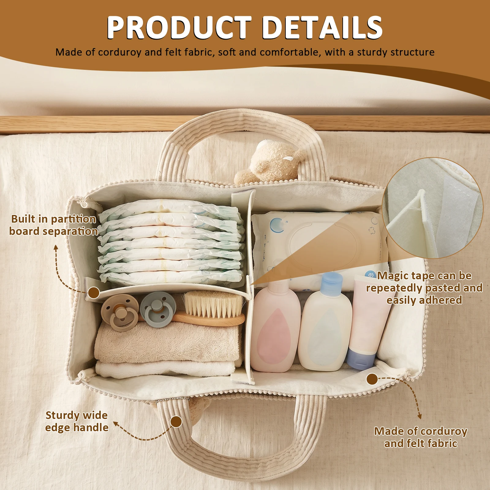 휴대용 여행용 엄마 가방, 접이식 아기 기저귀 정리함, - Diaper Caddy Organizer 리뷰 및 가격
