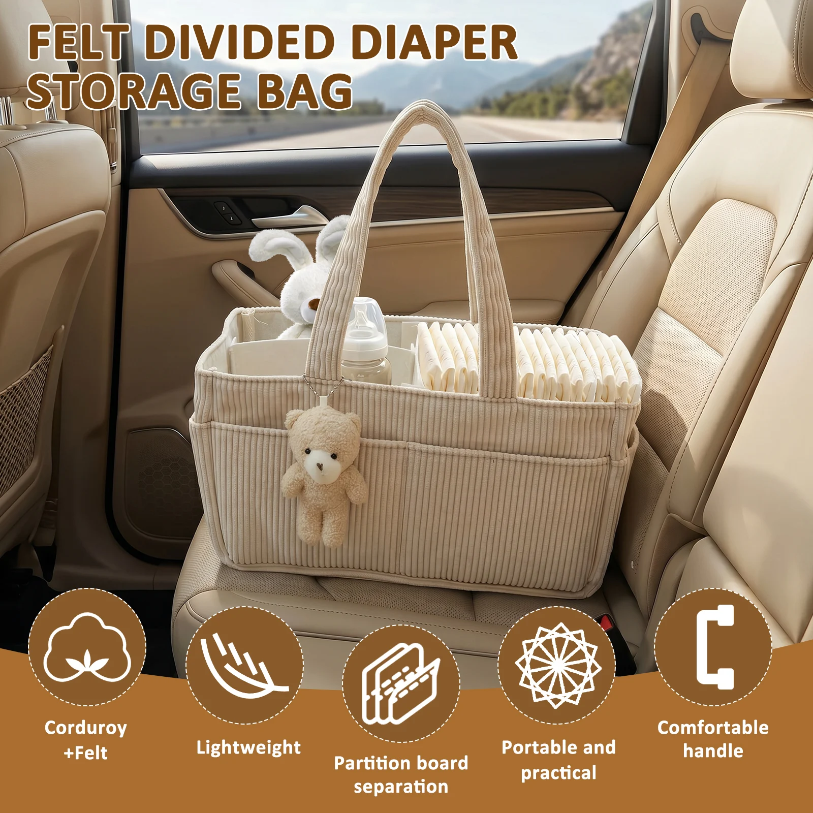 휴대용 여행용 엄마 가방, 접이식 아기 기저귀 정리함, - Diaper Caddy Organizer 리뷰 및 가격