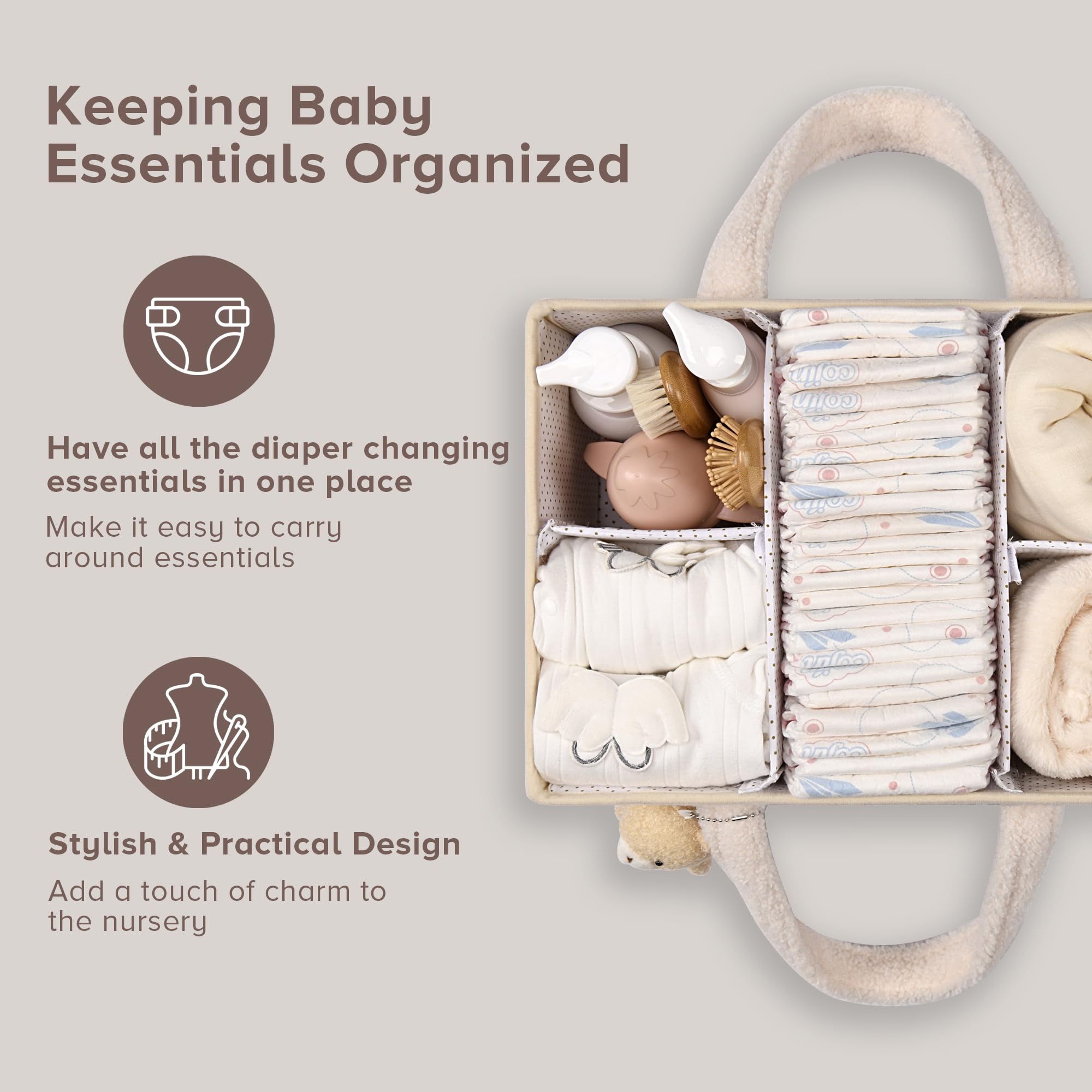손잡이가 있는 아기 기저귀 정리함, 남아 및 여아 출산 - Diaper Caddy Organizer 리뷰 및 가격