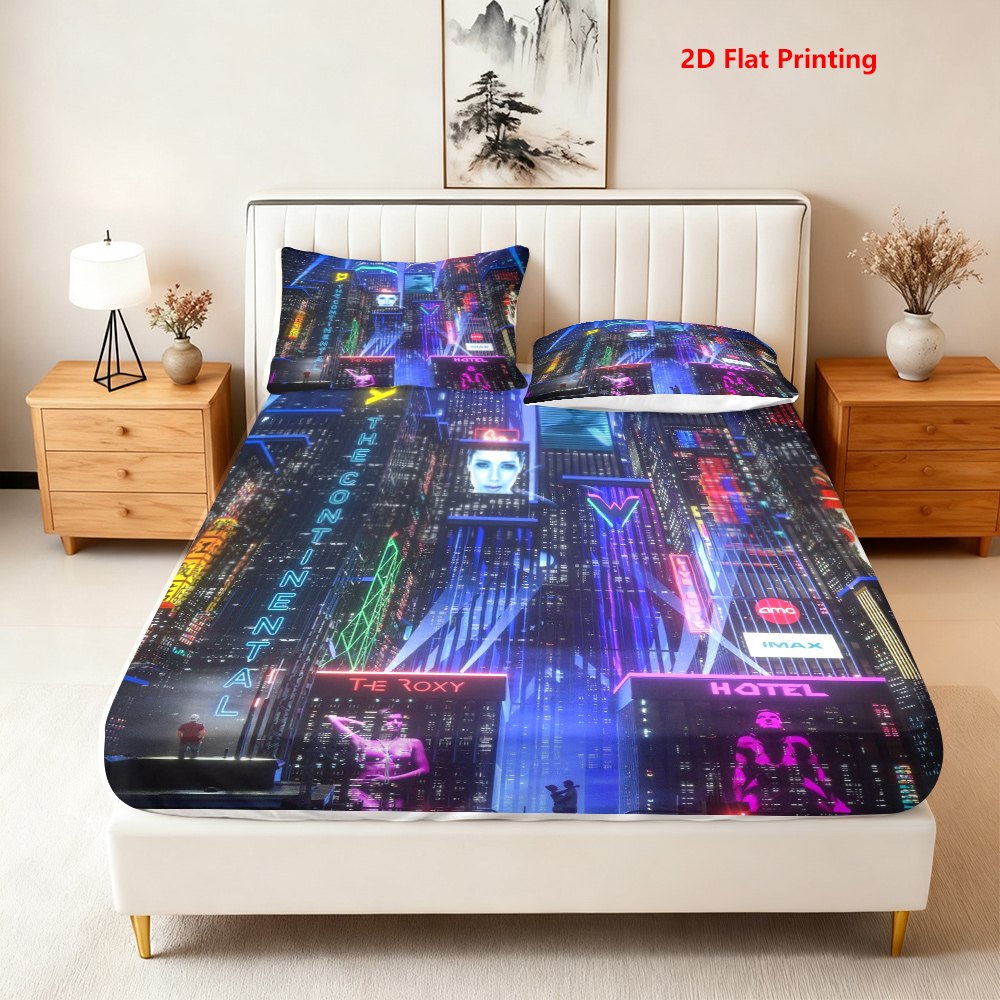 도시 풍경 디자인 침구 세트 3종, 프린트된 매트리스  - Baby Nursery Bedding Sets 리뷰 및 가격