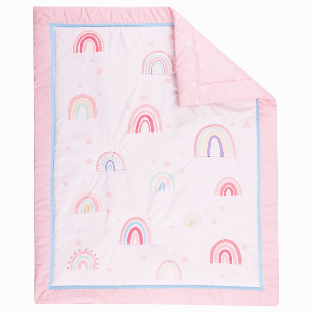 3Pcs 레인보우 베이비 유아용 침대 어린이 아기 침구 - Baby Nursery Bedding Sets 리뷰 및 가격