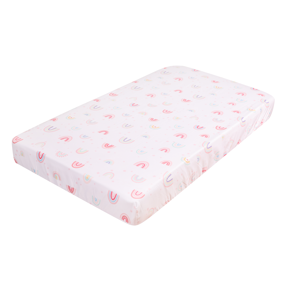 3Pcs 레인보우 베이비 유아용 침대 어린이 아기 침구 - Baby Nursery Bedding Sets 리뷰 및 가격