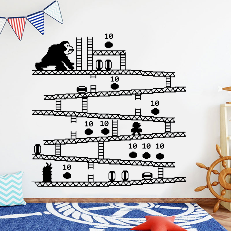 게이머 컨트롤러 비디오 게임 벽 스티커 비닐 아트 홈  - Baby Nursery Decor Boy 리뷰 및 가격